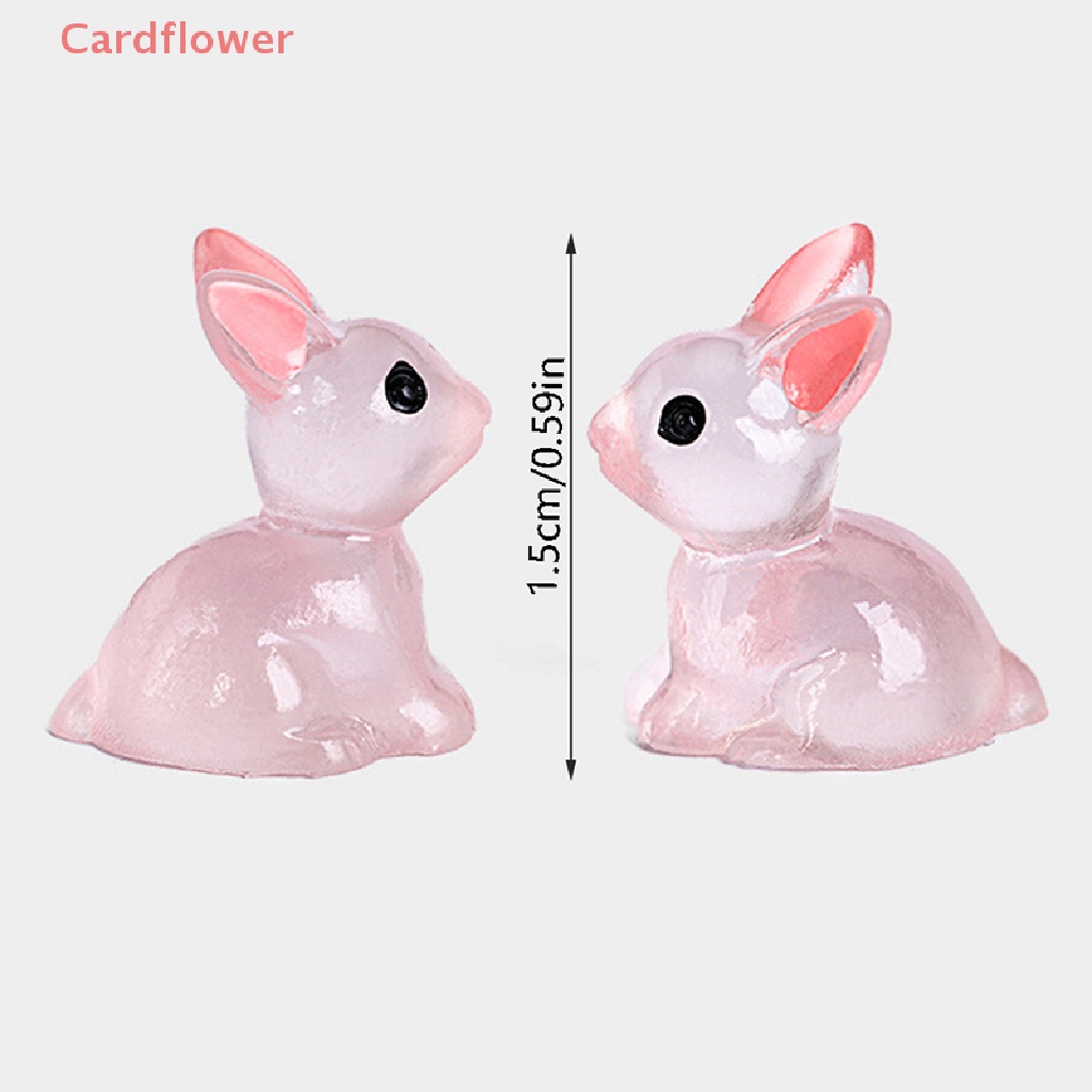 Bộ 5 Tượng Thỏ Mini Phát Quang Trang Trí Nhà Cửa Mới