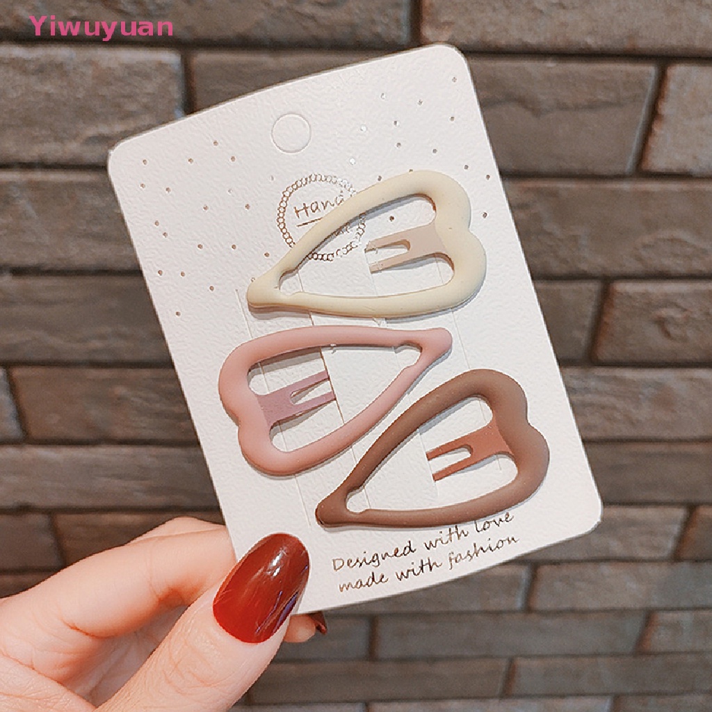 Bộ 3 Kẹp Tóc Hình Ngôi Sao Màu Cà Phê Thời Trang Cho Nữ