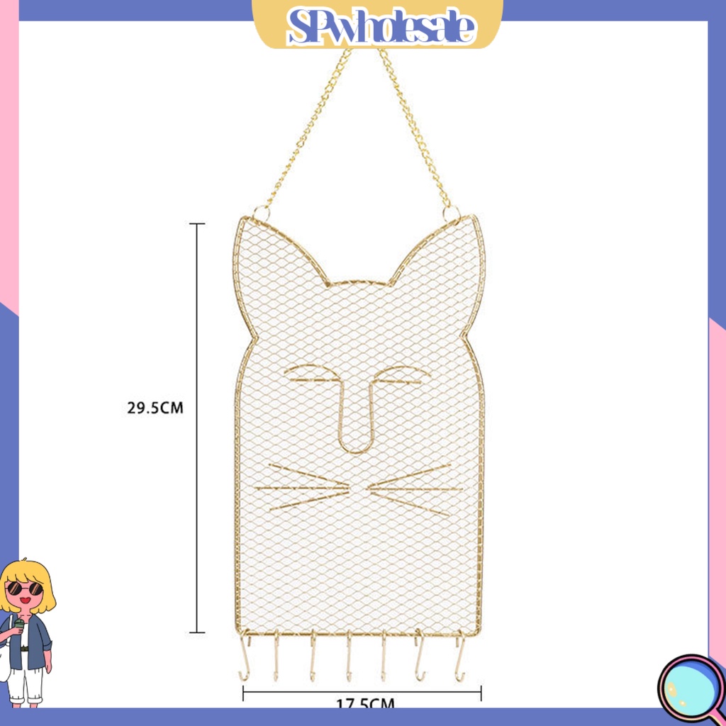 <SPwholesale> Giá Đỡ Trưng Bày Trang Sức Hình Tai Mèo Bằng Sắt Rèn Luyện Không Gian