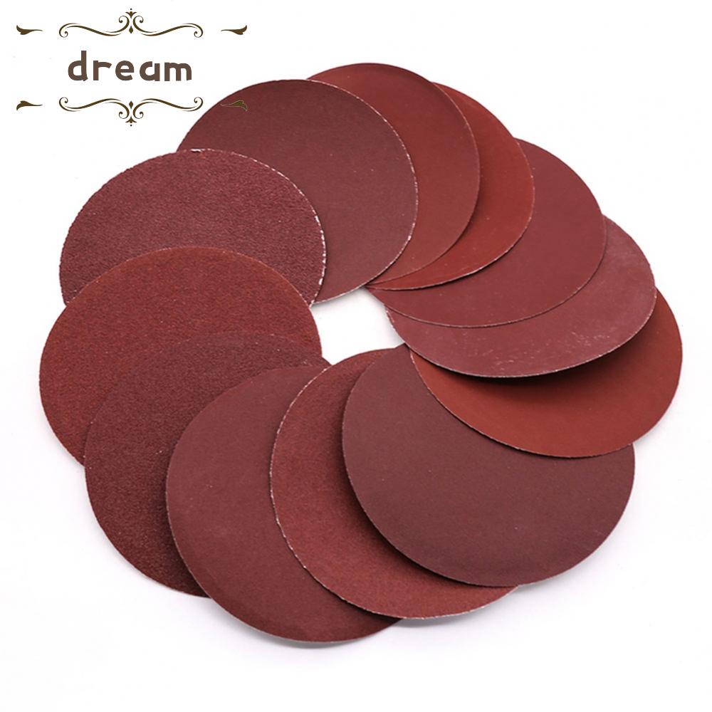【DREAMLIFE】Sandpaper Polishing Round 125mm 20Pcs 40-2000Grit 5Inch Alumina Flocking