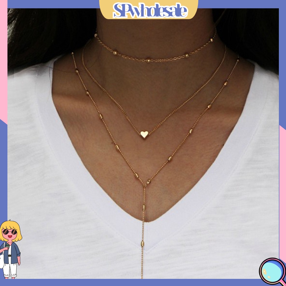 <SPwholesale> Set 3 Vòng Cổ Choker Kiểu Dáng Vintage Thời Trang Quyến Rũ Cho Nữ