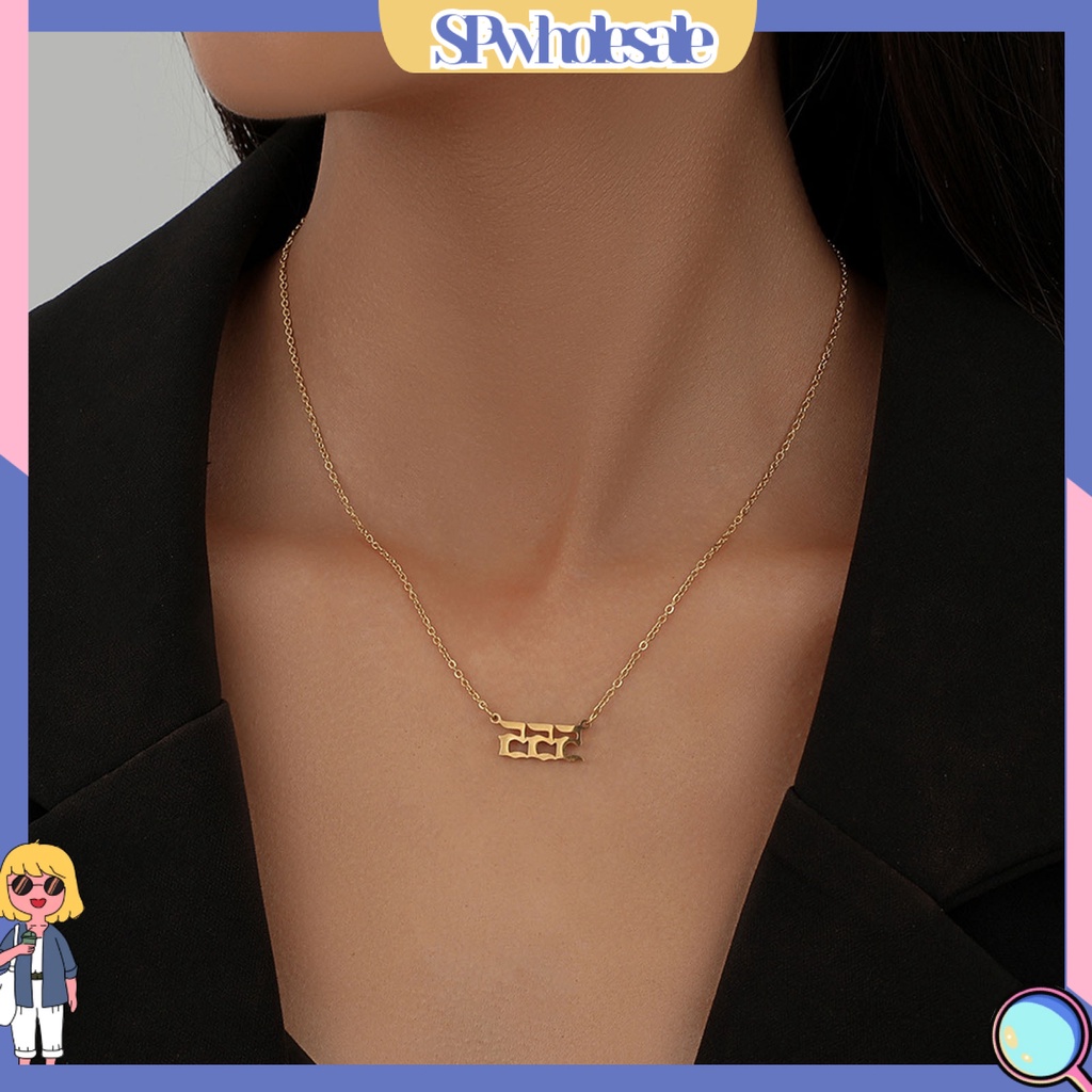 &lt;SPwholesale&gt; Vòng Cổ Mặt Số Làm Việc Mịn Retro Sáng Tạo Cho Nữ Mặc Ngoài Trời