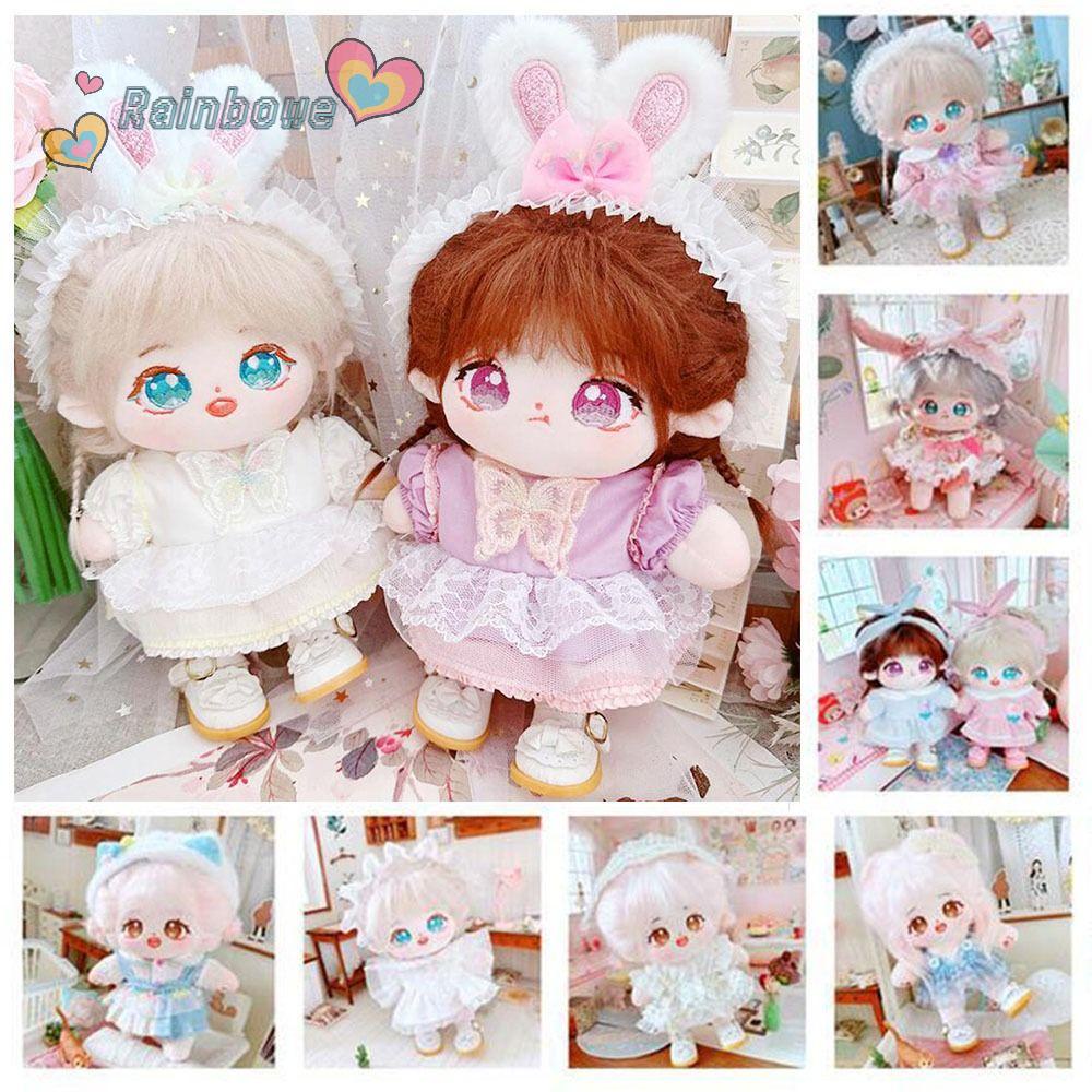 Đầm Xòe Chất Lượng Cao In Họa Tiết Cầu Vồng Dễ Thương Dành Cho Búp Bê EXO / Idol