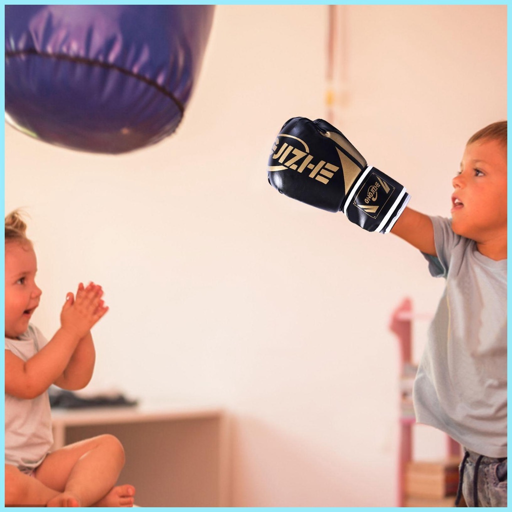 Găng Tay Đấm Bốc Bằng Da PU Trọng Lượng Nhẹ Cho Trẻ Em