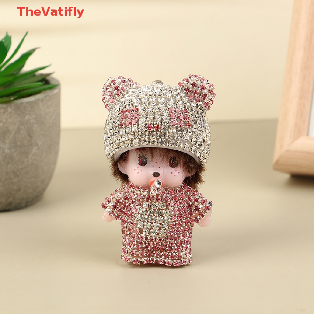 [Thevalifly] 1 Phụ Kiện Trang Trí Lỗ Thông Khí Xe Hơi Kiểu Dáng Hoạt Hình Dễ Thương Đính Kim Cương