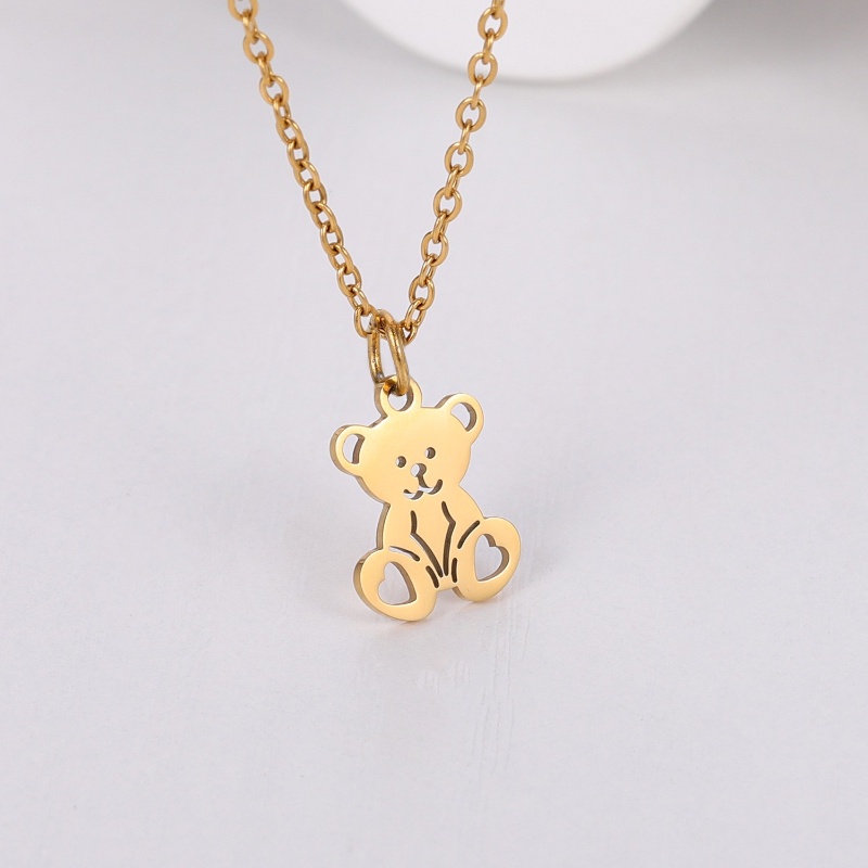 Z Vòng cổ Bằng Thép Không Gỉ Mạ Vàng 24K S925 Phong Cách Punk Hip Hop Thời Trang