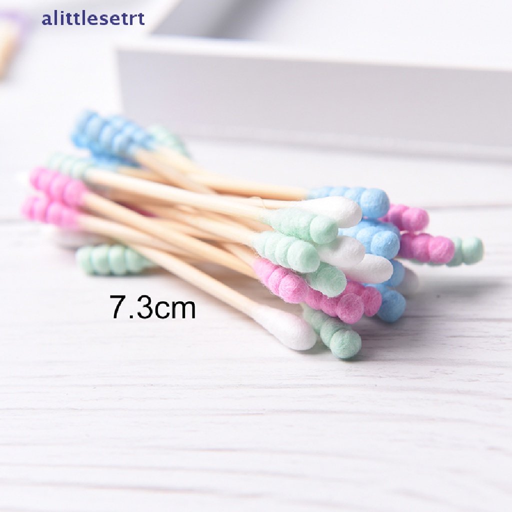 Set 100 Bông Tăm Hai Đầu Màu Kẹo Ngọt