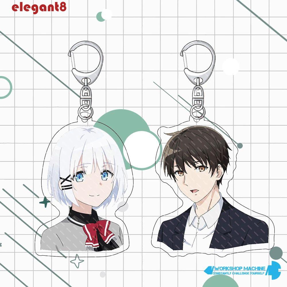 Móc Khóa Hai Mặt Họa Tiết Hoạt Hình Anime Bằng Acrylic