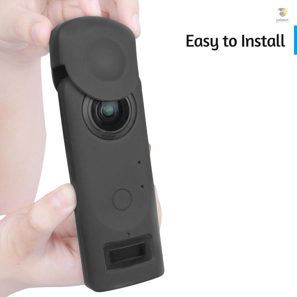 Ốp Điện Thoại Silicon Mềm Chống Sốc Chống Trầy Bảo Vệ Ống Kính Cho Ricoh Theta Z1