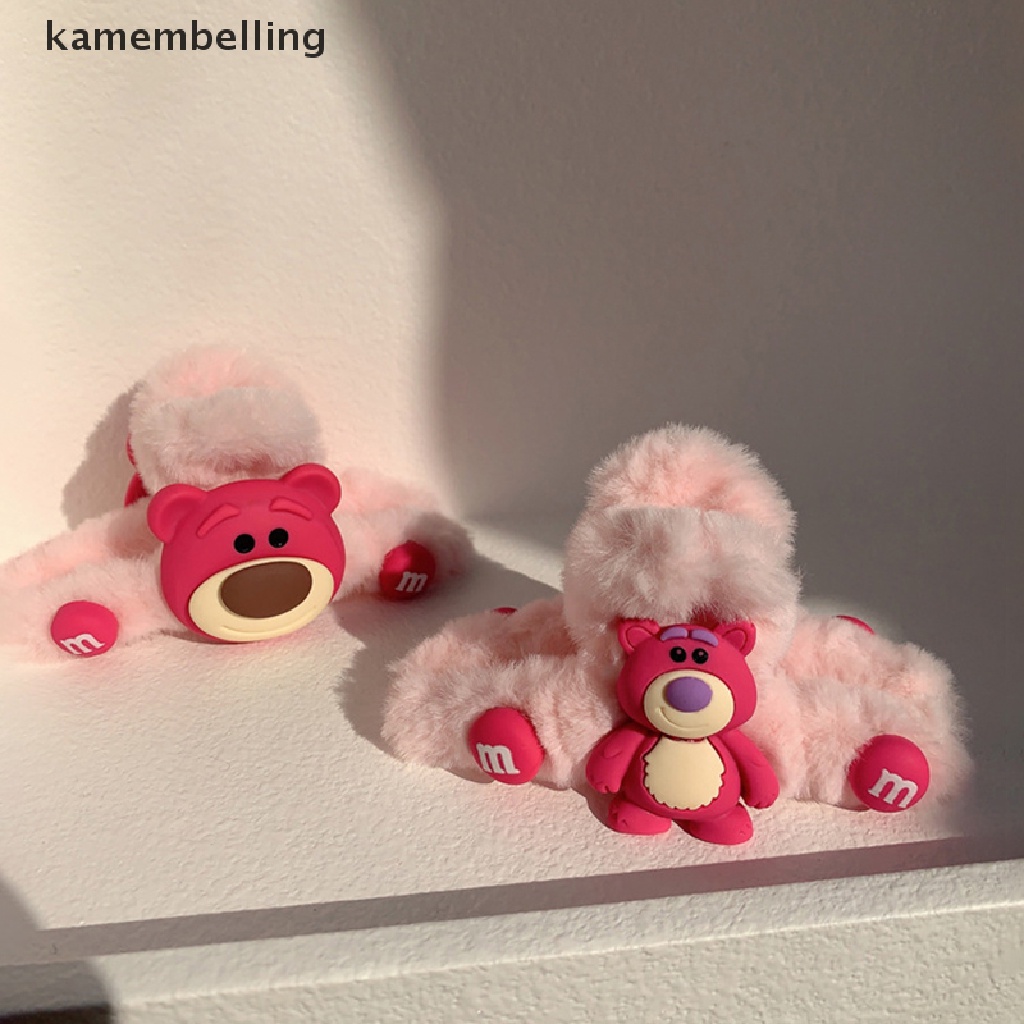 Kamembelling Kẹp Tóc Ba Chiều Hình Gấu Dâu Tây Hoạt Hình Dễ Thương Wen
