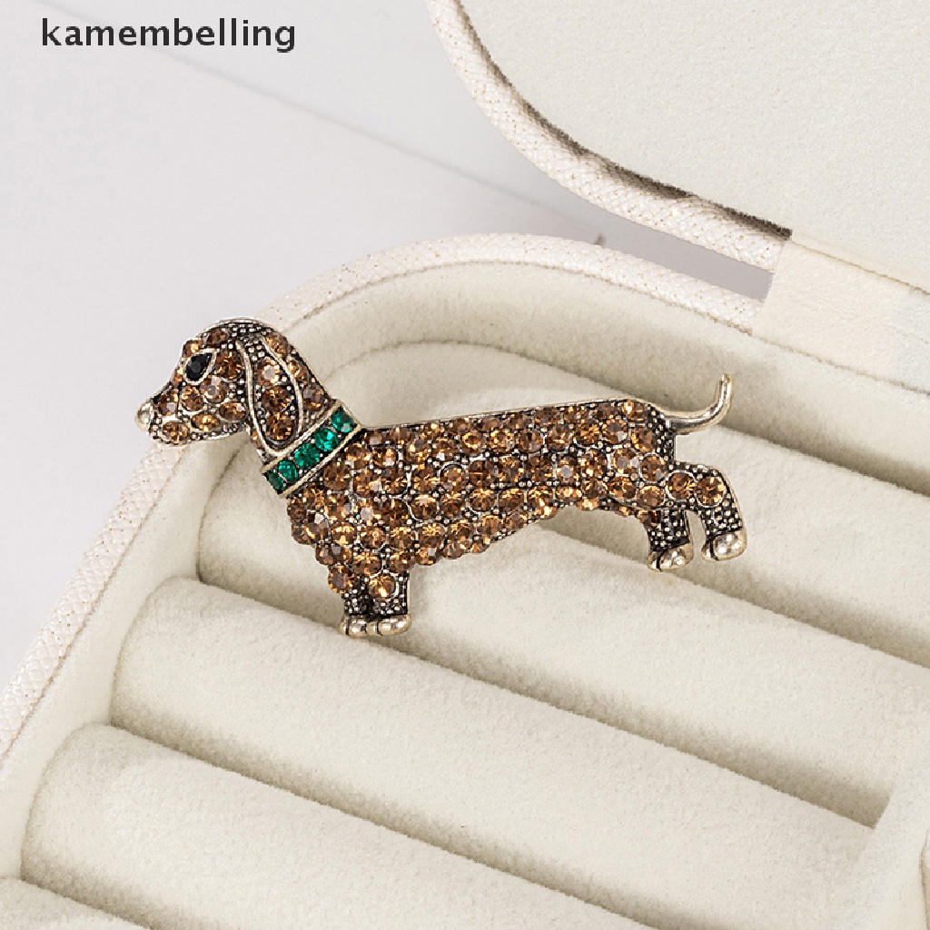 Trâm Cài Áo Hình Cún Đính Đá Thời Trang Cho Nam Nữ