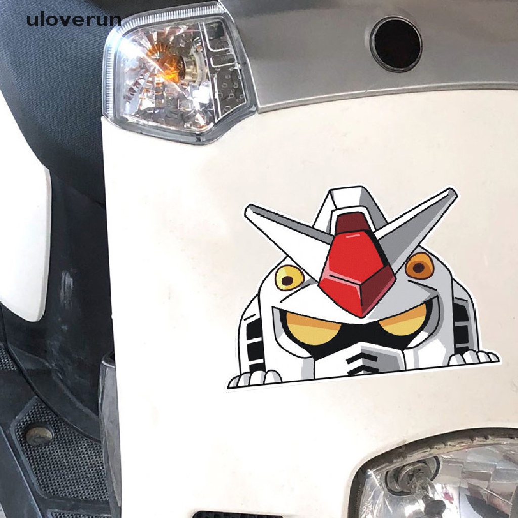 Miếng Dán Trang Trí Xe Hơi Bằng PVC Vinyl Hình GUNDAM RX-78 Peeking Vui Nhộn vn