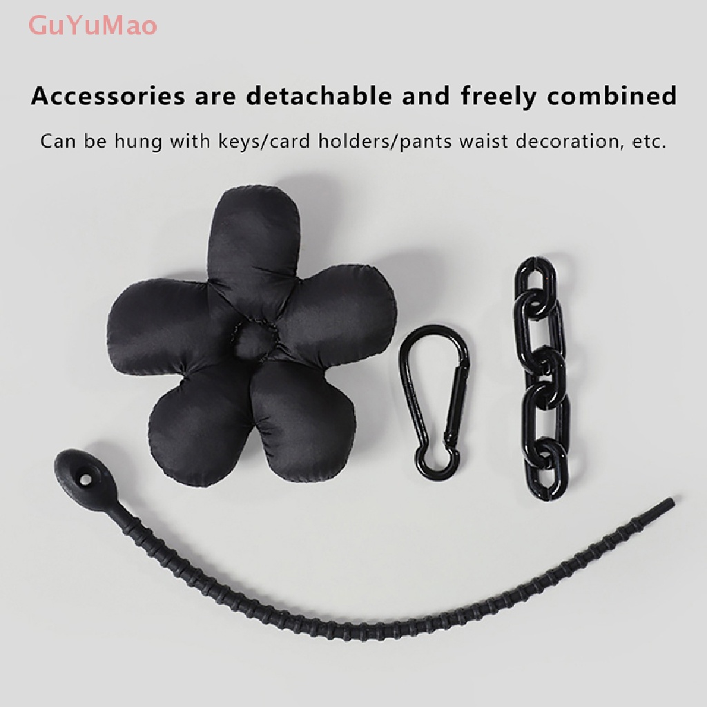 [cxGUYU] Móc Khóa Vải Tinh Tế Mặt Hoa Nhỏ Dễ Thương Có Dây Buộc PRTA