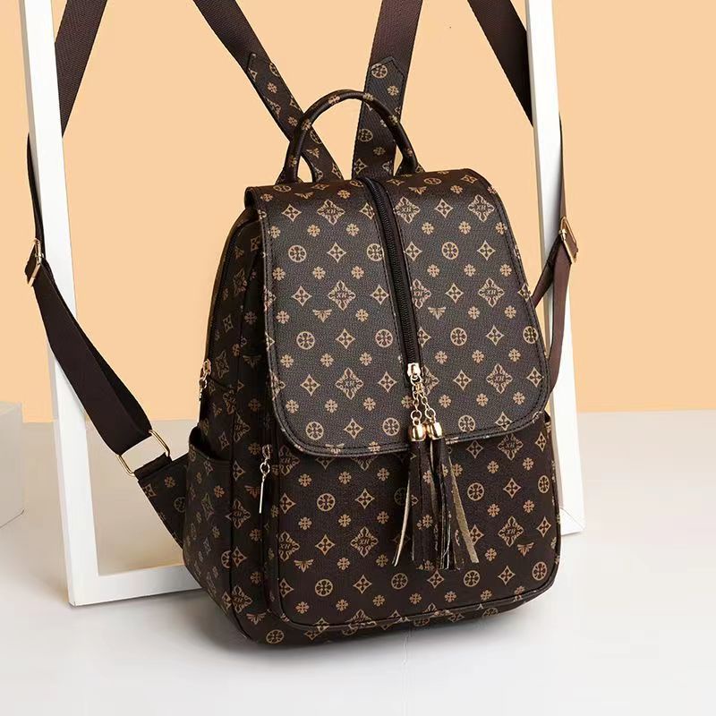 Balo Da Thật Phong Cách Hàn Quốc Đơn Giản Cho Nữ