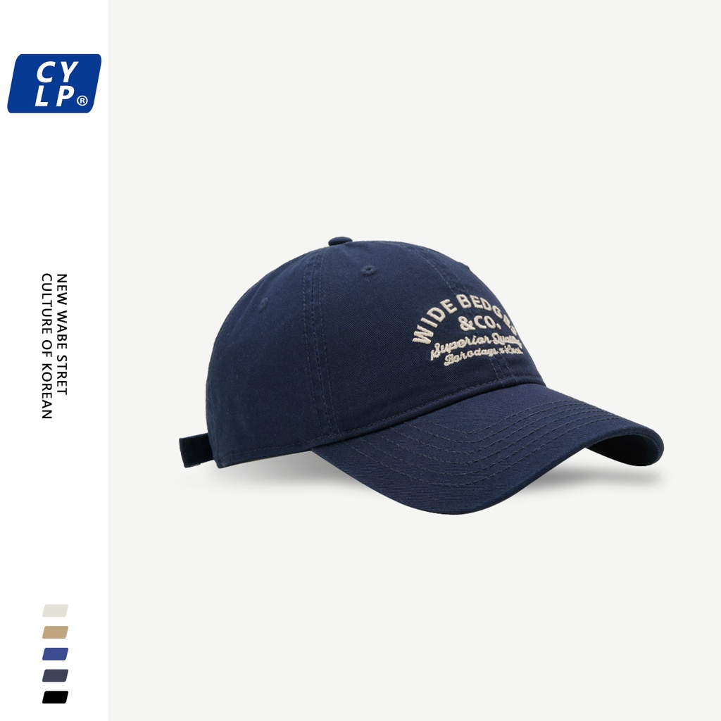 Mũ Lưỡi Trai Mềm Thêu Chữ Phong Cách Đường Phố Hàn Quốc Thời Trang Mùa Hè Cho Cặp Đôi