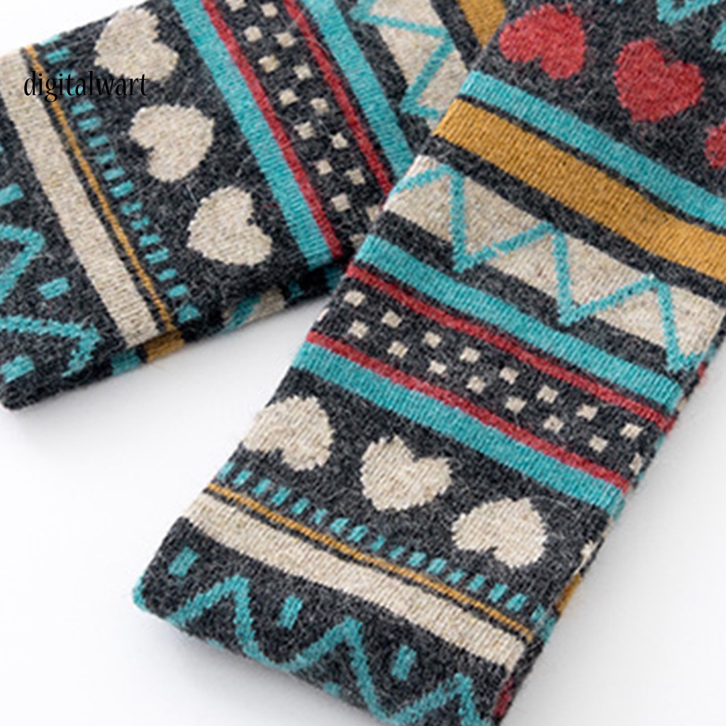 Kỹ Thuật Số| 1 Đôi Tất Chân Giữ Ấm Họa Tiết Độc Đáo Cho Nữ