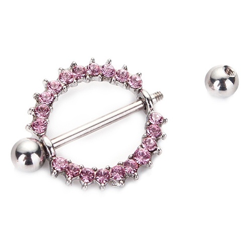 Khuyên Nhũ Hoa Hướng Dương Bằng Thép Phẫu Thuật