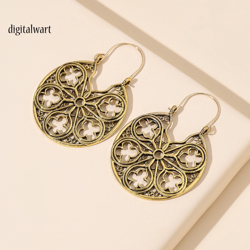 Kỹ Thuật Số| Khuyên Tai Nữ Trang Dáng Tròn Tạo Hình Độc Đáo