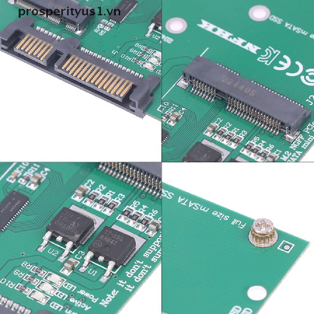 Cáp ChuyểN ĐổI mSATA SATA M.2 NGFF m2 2.5 SATA prosperityus1 Cho mSATA + M.2 NGFF