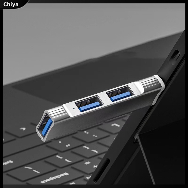 Bộ Chia 3 Cổng Usb 3.0 Bằng Hợp Kim Nhôm Nhỏ Gọn Tiện Dụng