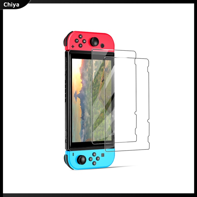 Set 2 Kính Cường Lực Phủ Toàn Màn Hình Chống Dầu Plasma Tương Thích Với Ns Switch
