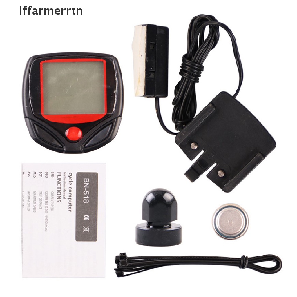 Máy Đo Tốc Độ Xe Đạp Màn Hình Lcd Chống Thấm Nước iffar