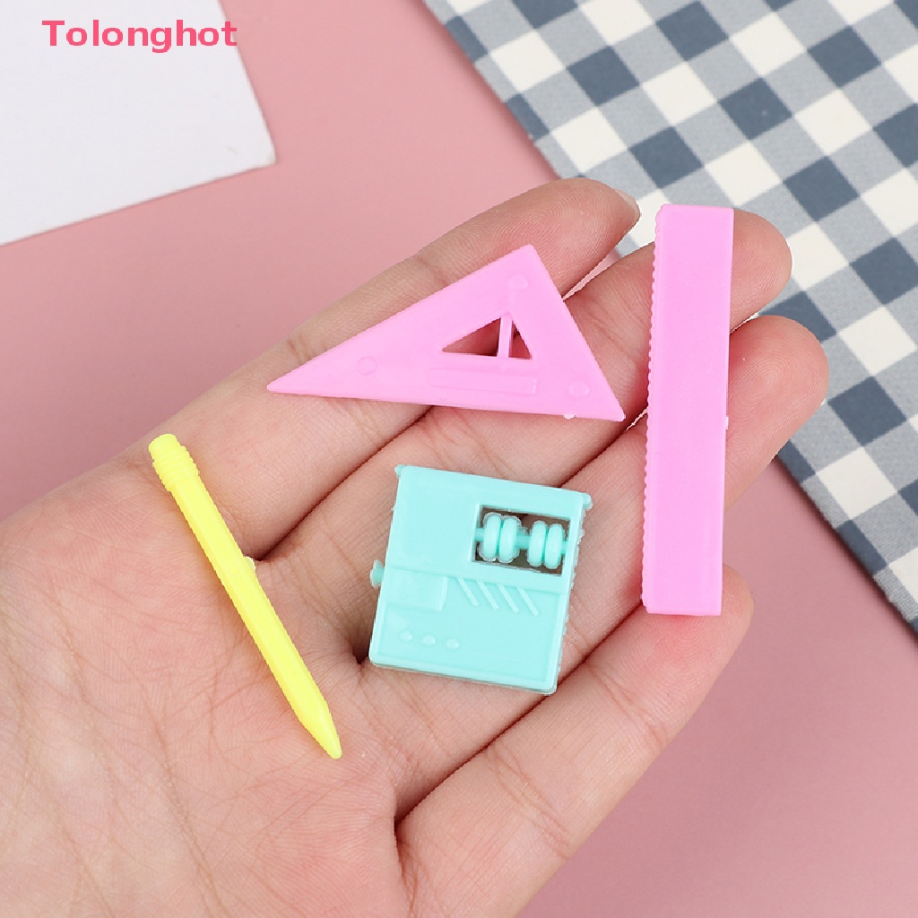 Set 10 Mô Hình Đồ Chơi Mini Nhiều Màu Sắc Trang Trí Nhà Búp Bê 1 / 12