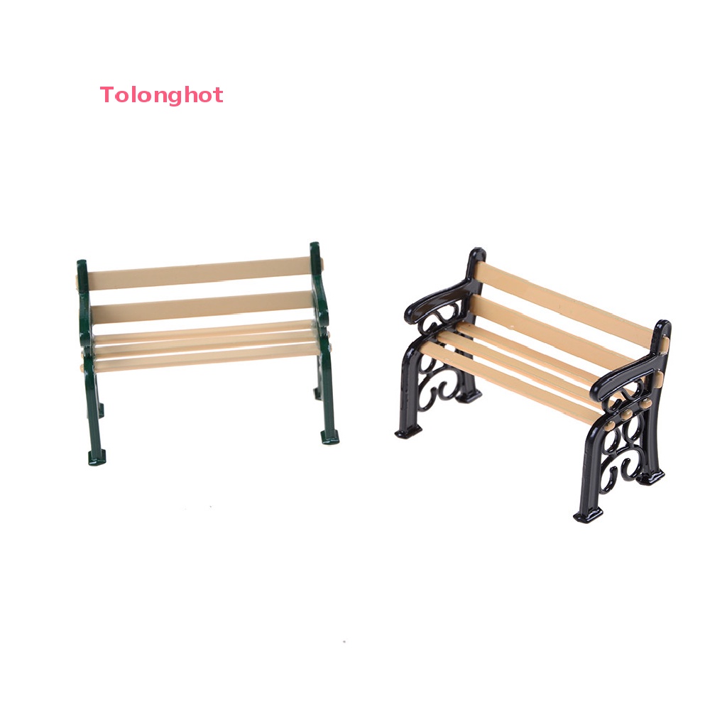 Băng Ghế Kim Loại Trang Trí Nhà Búp Bê Tỉ Lệ 1: 12