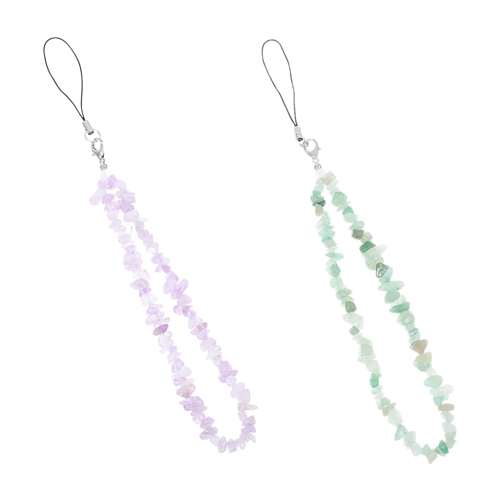 Set 2 Dây Đeo Cổ Tay Xỏ Hạt Gắn Điện Thoại Máy Ảnh Tiện Dụng