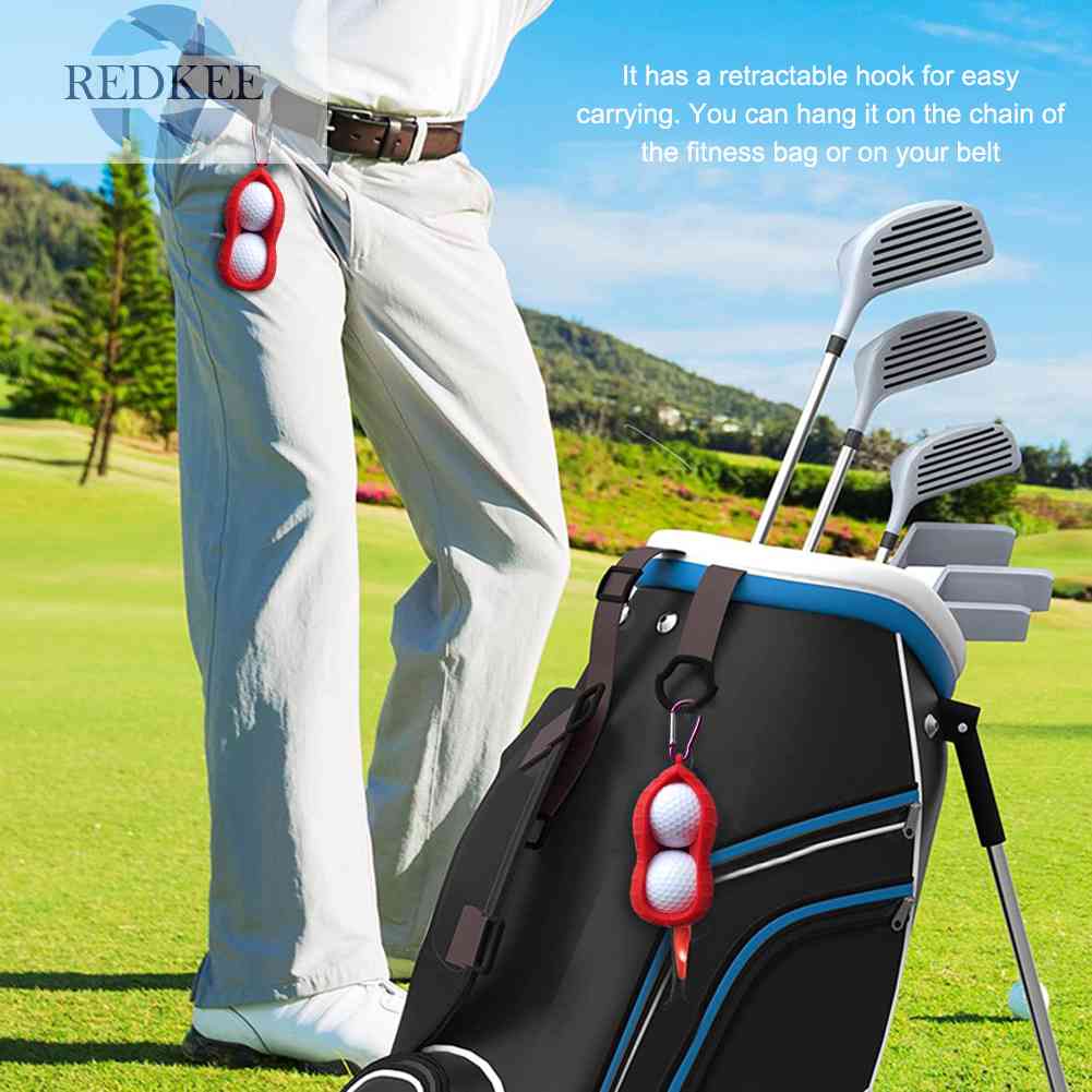 Vỏ Bọc Bảo Vệ Quả Bóng Golf Bằng Silicon Hai Lỗ Tiện Dụng