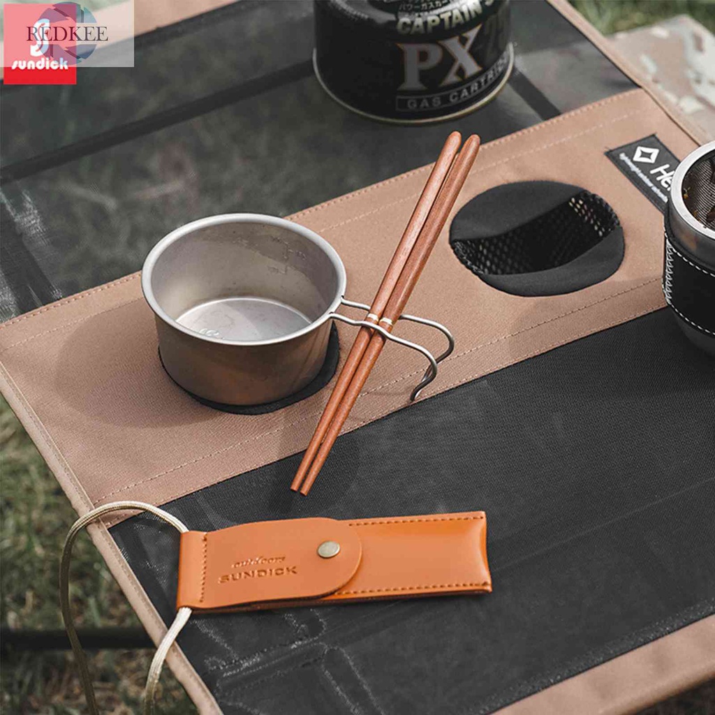 Đũa Gấp Bằng Thép Không Gỉ Với Túi Đựng