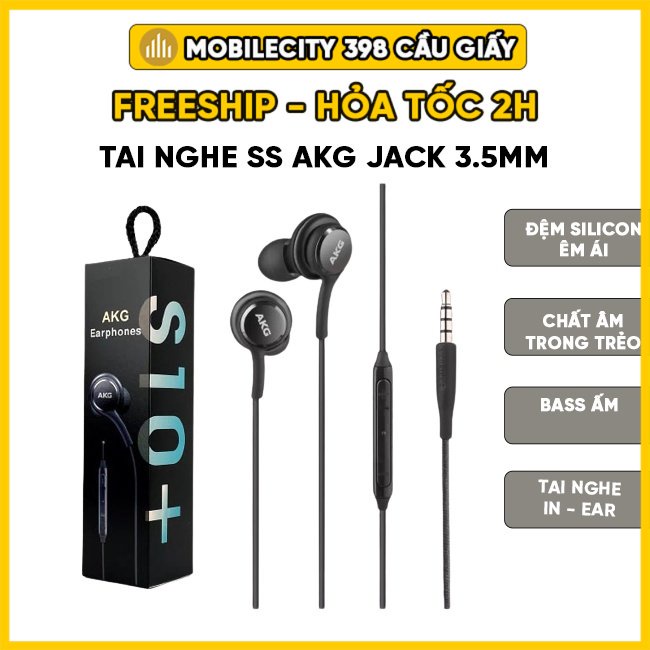 Tai nghe AKG 3.5, Type C Galaxy Note 10, Note 10 Plus - Giá rẻ, BH 1 đổi 1- MobileCity 398 Cầu Giấy