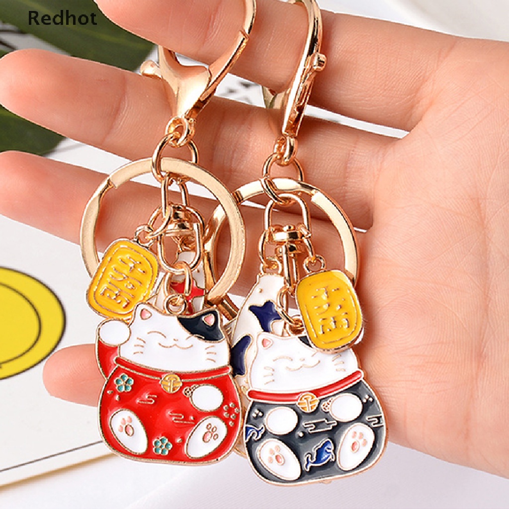 &lt; Redhot &gt; Móc Chìa Khóa Hình Cá Koi Mèo May Mắn Nhật Bản Đáng Yêu Làm Quà Tặng Giảm Giá