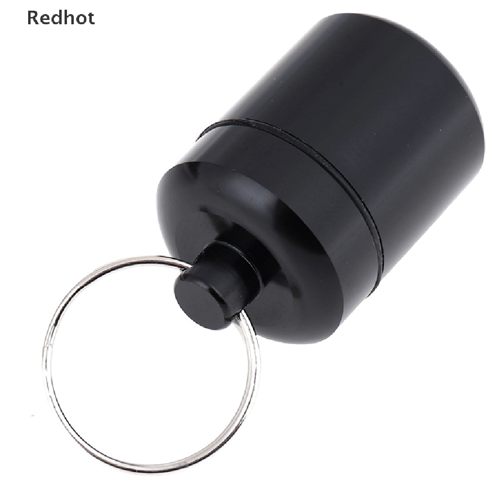 1 Hộp Đựng Thuốc Mini Bằng Hợp Kim Nhôm Chống Thấm Nước Có Móc Khóa Tiện Dụng