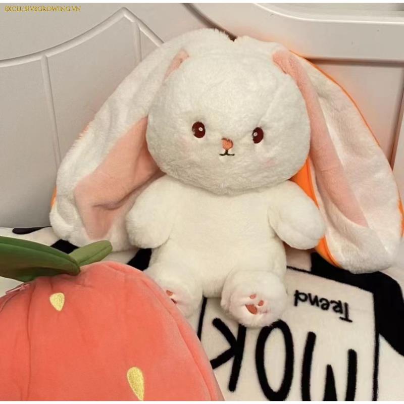 Thỏ Nhồi Bông 2 Trong 1 Tai Dài Hoạt Hình Dễ Thương Chất Lượng Cao Kích Thước Lớn Làm Quà Tặng Cho Bé