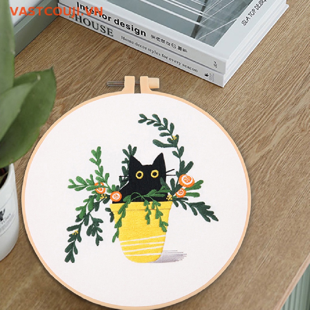 1 Bộ Dụng Cụ Thêu Tranh Chữ Thập DIY Tại Nhà