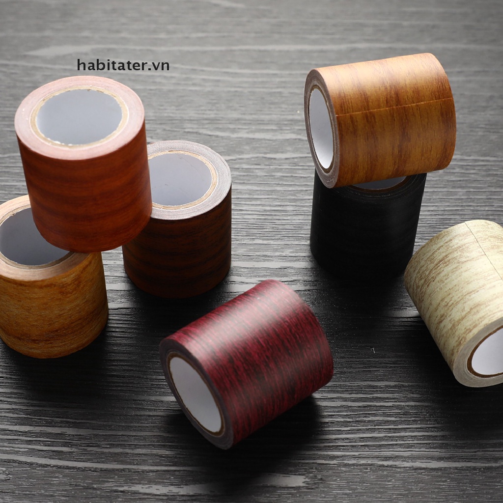 Cuộn Băng Keo Dán Sửa Chữa Nội Thất Vân Gỗ Thực Tế 5M