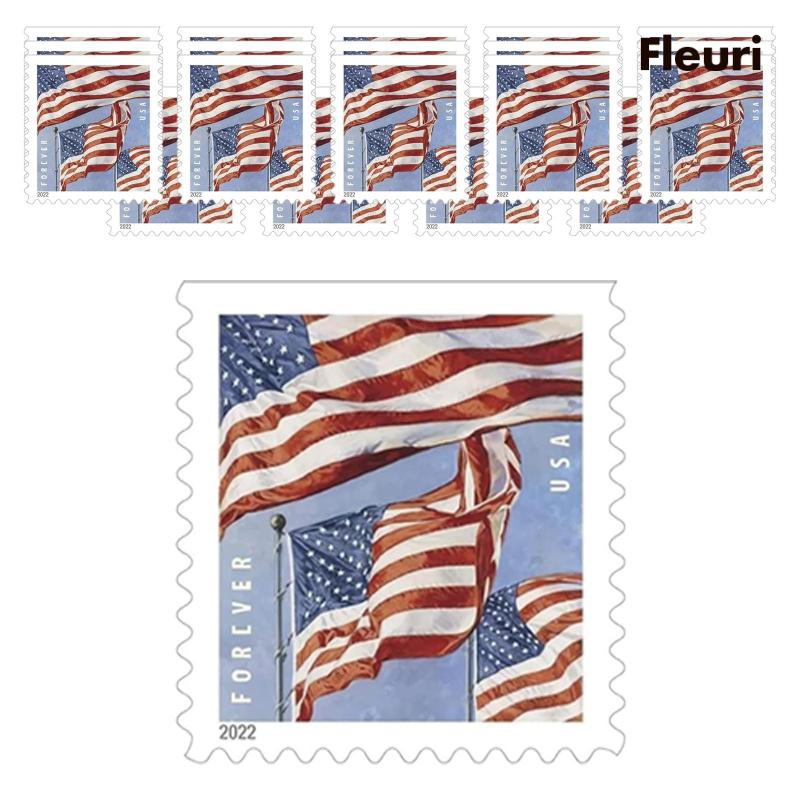 Set 20 Sticker Dán Xe Hơi Hình Lá Cờ Mỹ