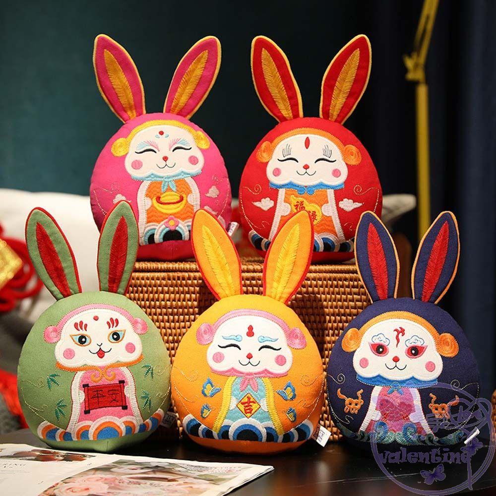 Thỏ Nhồi Bông Phong Cách Trung Hoa Mừng Năm Mới