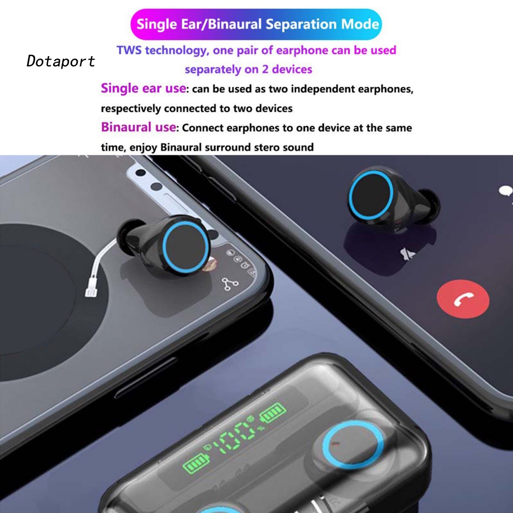 Tai Nghe Nhét Tai KDDT- F9-3 Bluetooth 5.1 Mini 9D Âm Thanh Stereo Sống Động