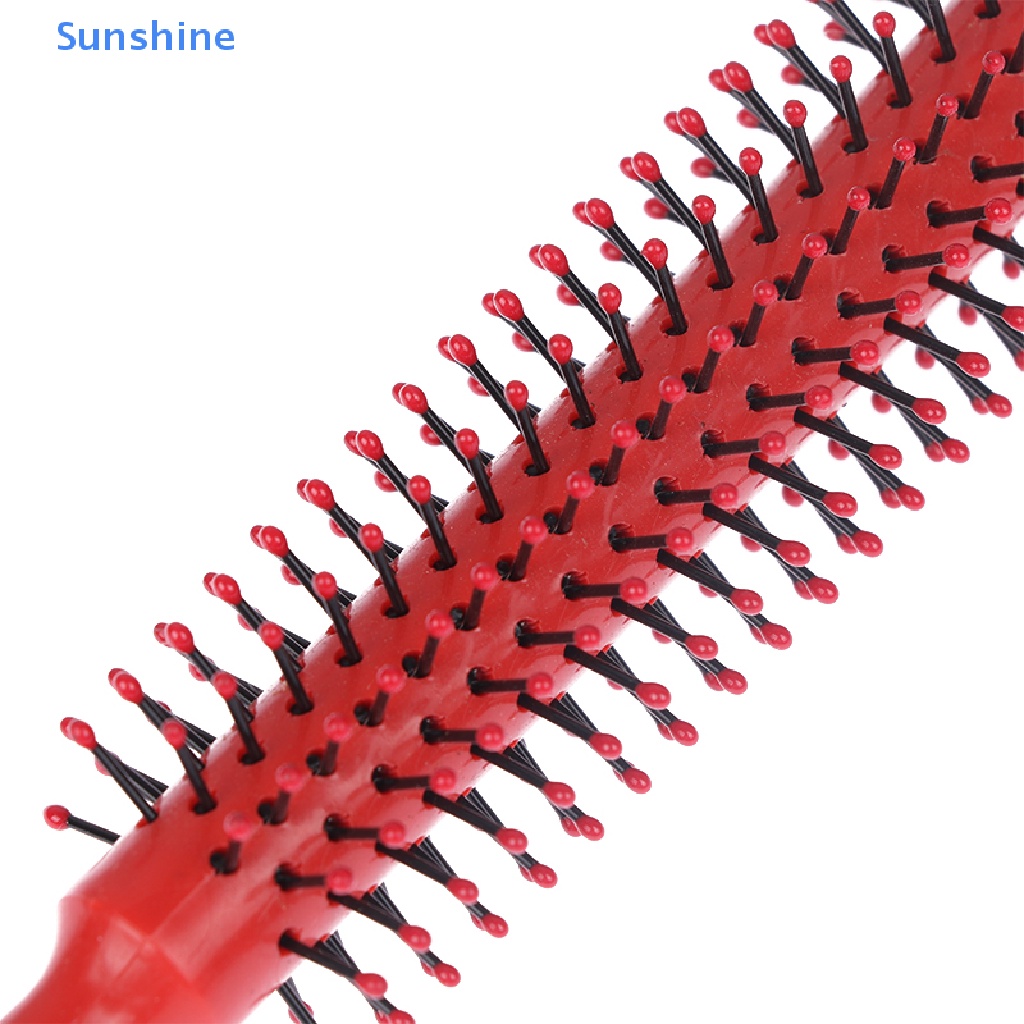 1 Lược Tròn Nhỏ Chải Tóc Mỏng Hoặc Ngắn Sợi Nylon