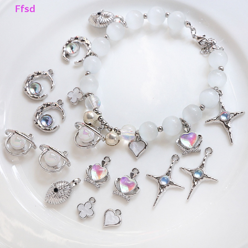 {Ffsd} Mặt Vòng cổ Trang Sức Hình Hành Tinh Khảm Đá Zircon Diy