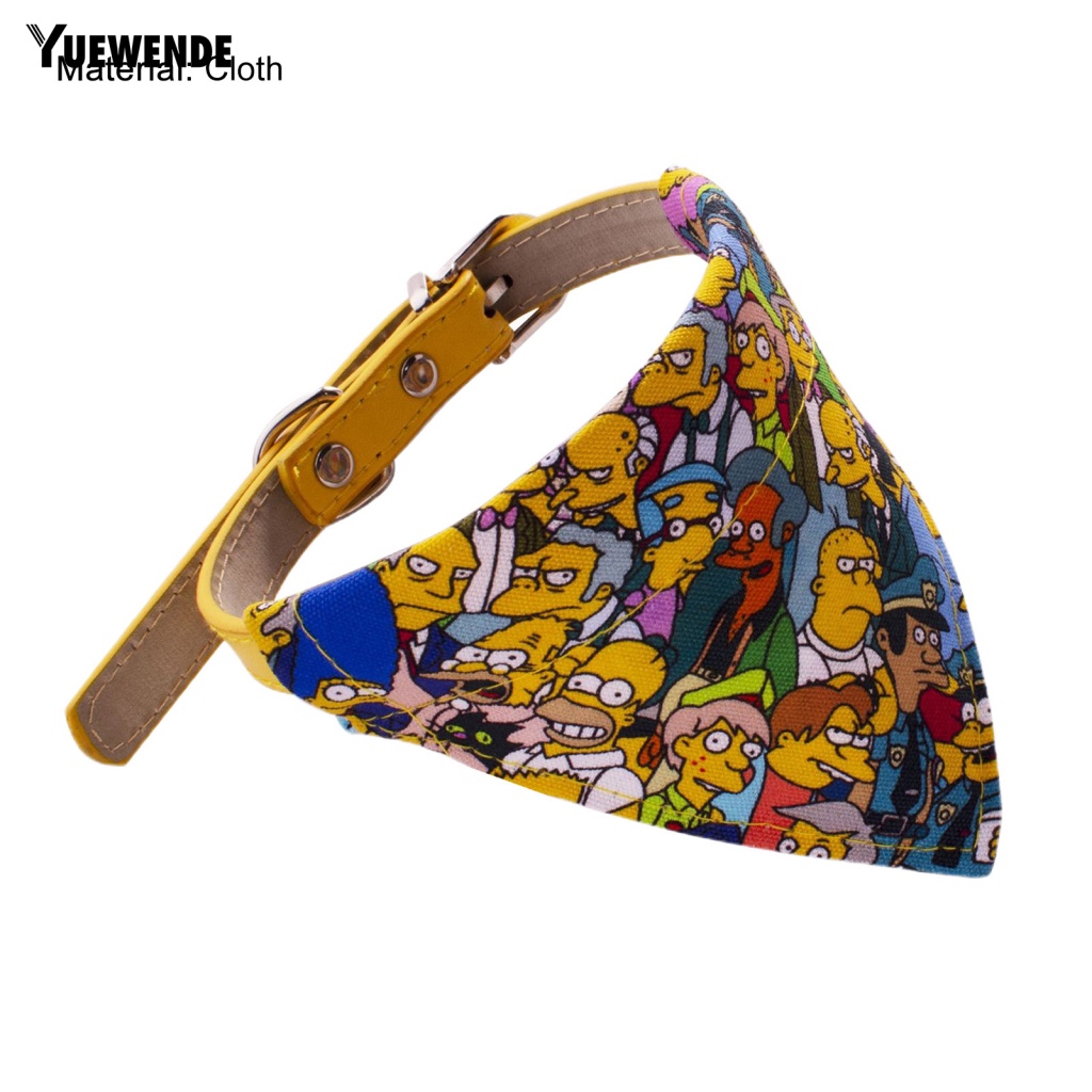 Yếm Tam Giác Siêu Nhẹ In Họa Tiết Tinh Tế Tiện Dụng Cho Thú Cưng