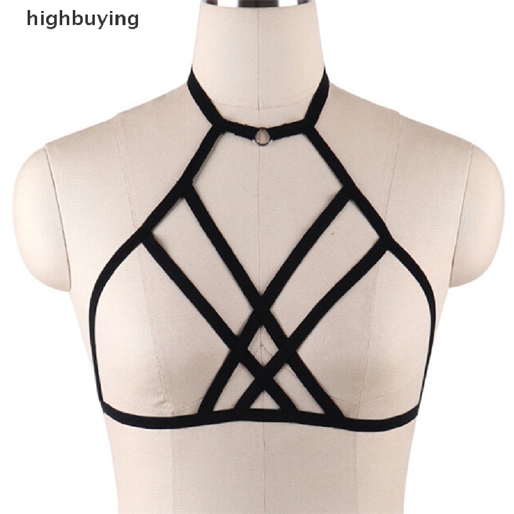 Hbvn Belle Áo Lót Dạng Dây Xích Co Giãn Phong Cách Gothic Cho Nữ