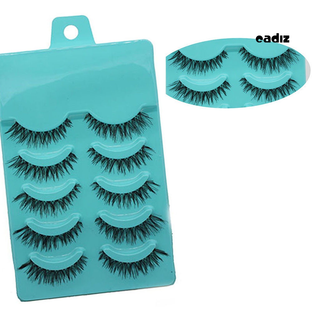 Bộ 5 Cặp Lông Mi Giả Dài Và Dày Handmade