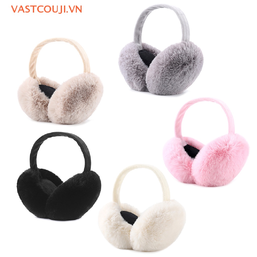 Chụp Tai Giữ Ấm Bằng Vải Bông Dễ Thương Thoải Mái Thời Trang Thu Đông
