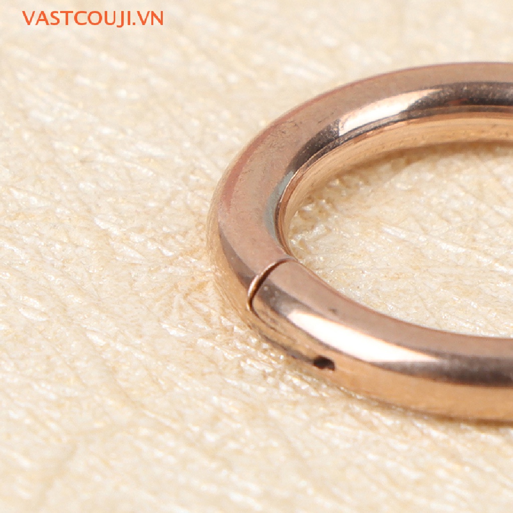 Set 5 Khuyên Tai Tròn Bằng Thép Không Gỉ Cho Nữ