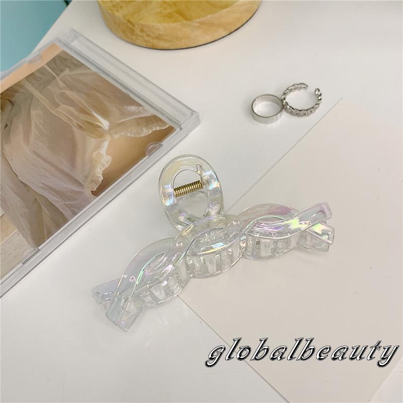 Kẹp Tóc 00GB-Retro Trong Suốt Kiểu Dáng Hình Học Cho Nữ