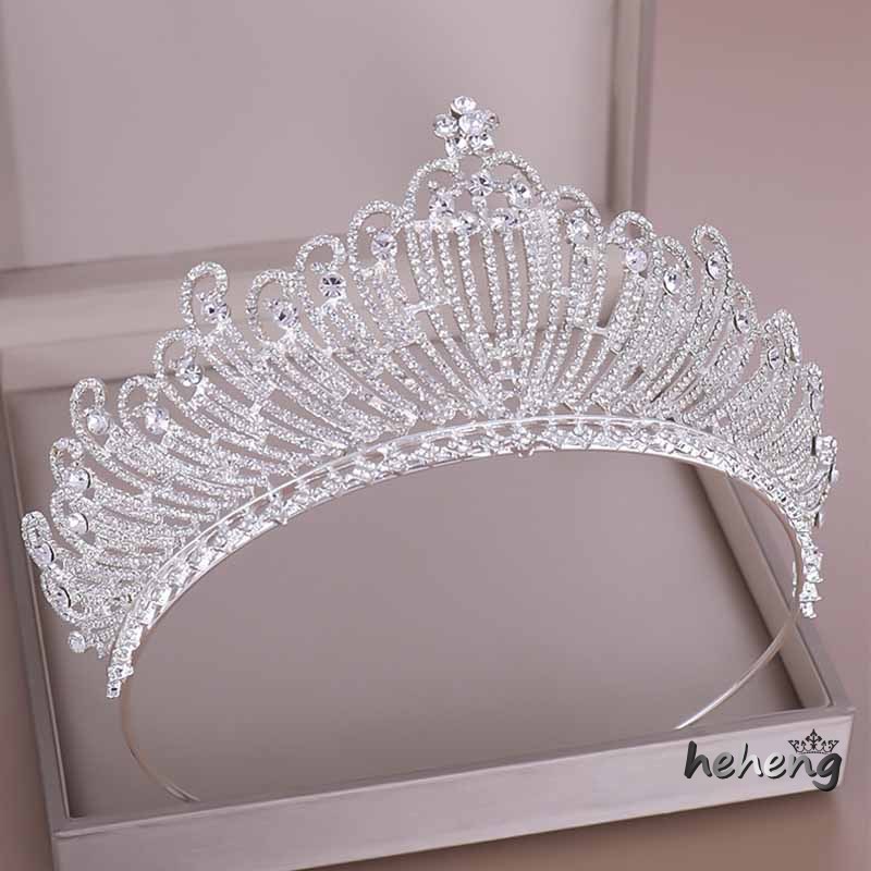 Vương Miện Cô Dâu Đính Đá Pha Lê Sang Trọng