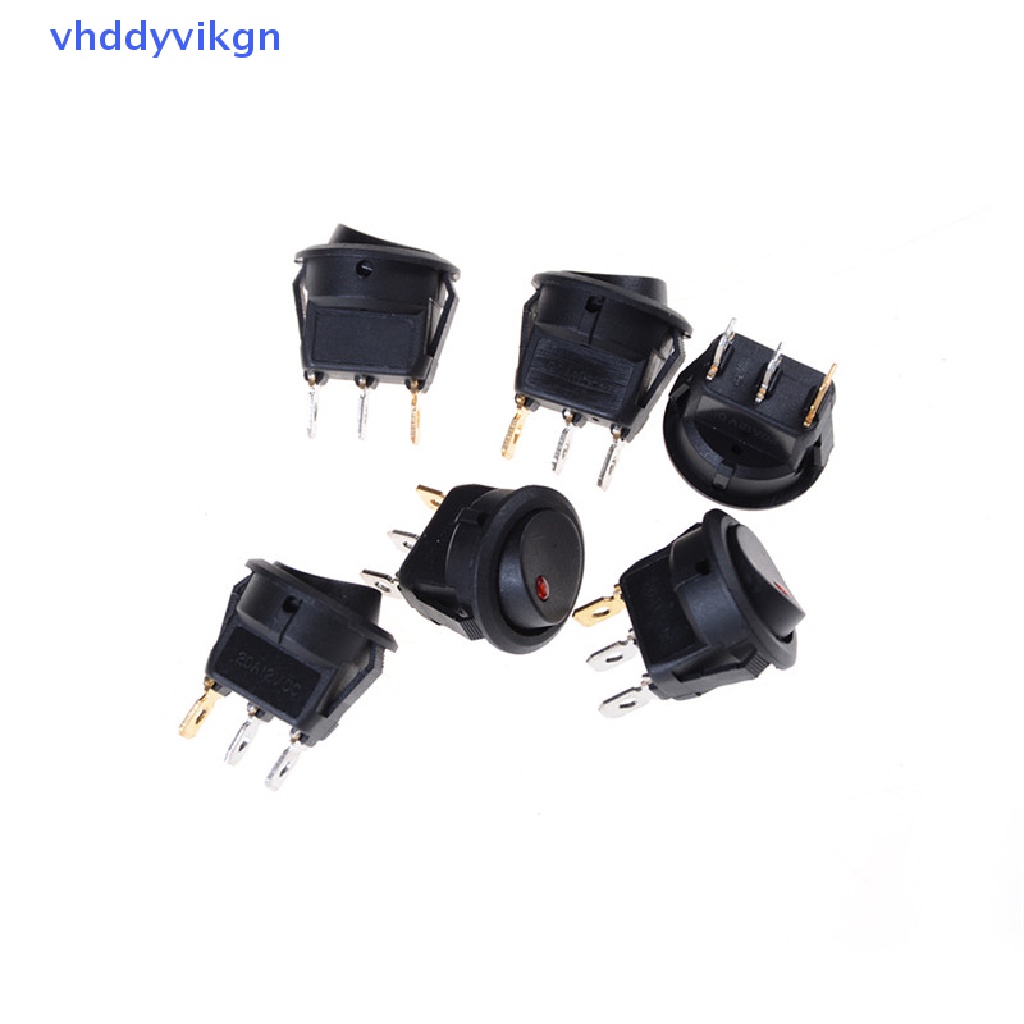1 Công Tắc Đèn LED Tròn 12V Cho Xe Hơi